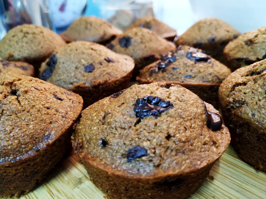 Magdalenas de cerveza negra y cacao